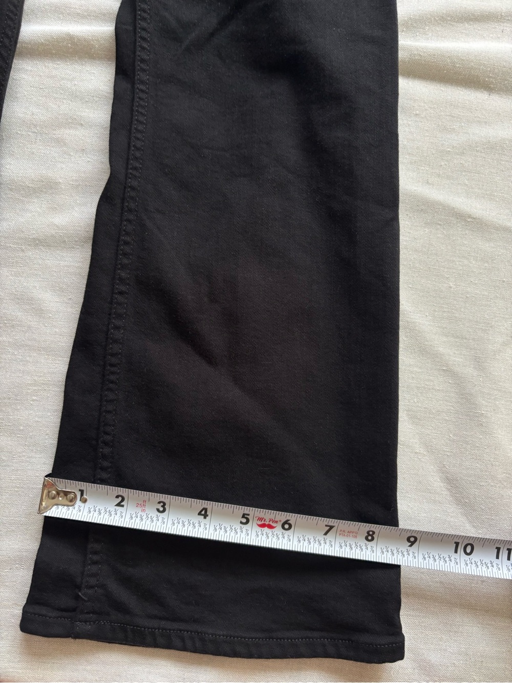 Rag & Bone Casey High Rise Ankle Flare Jeans 28 Black Crop WDD22F2917N5BL $258 - Picture 10 of 10